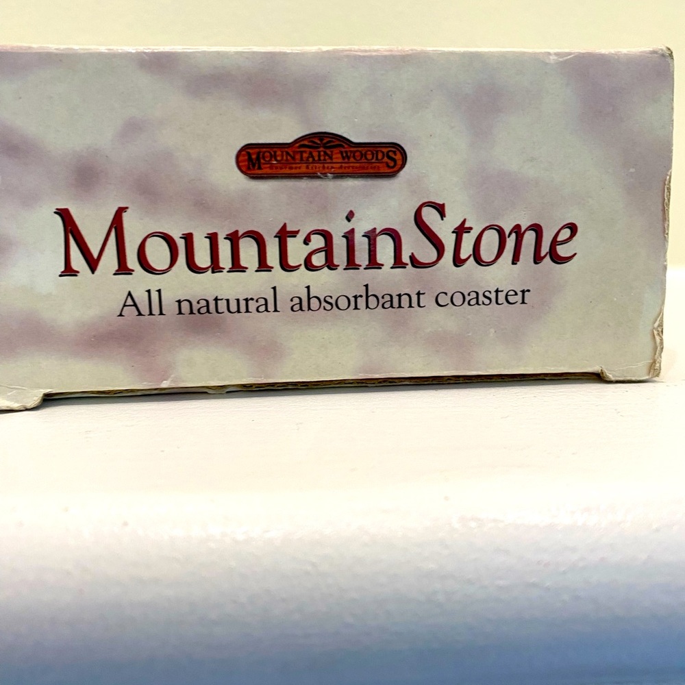 Vintage Mountain Stone All Natural Absorbent Terra Coasters - Grapes